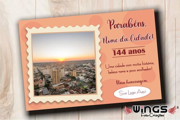 Cartão Digital Homenagem Aniversário Cidade 2