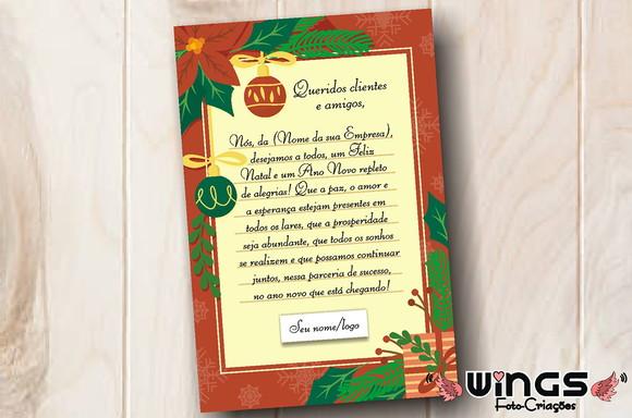 Cartão/Carta Corporativo Digital de Natal 2
