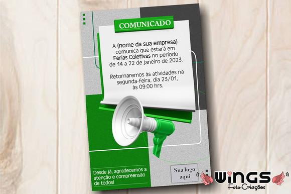 Comunicado Digital - Aviso Férias Coletivas 1