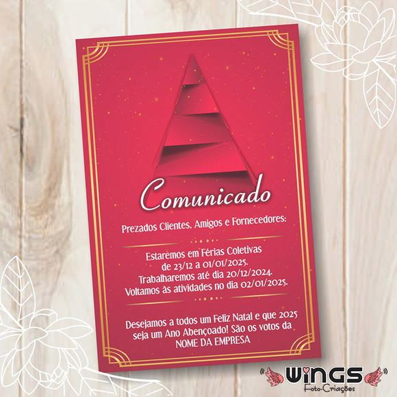 Comunicado Digital - Aviso Férias/recesso Final de Ano