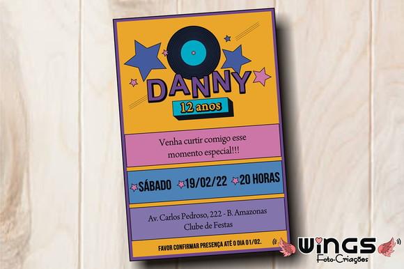 Convite Digital - Balada Cores Retrô