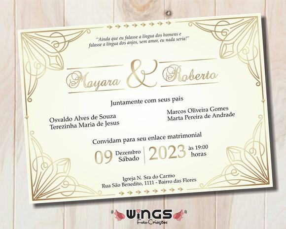 Convite Digital - Casamento Clássico I