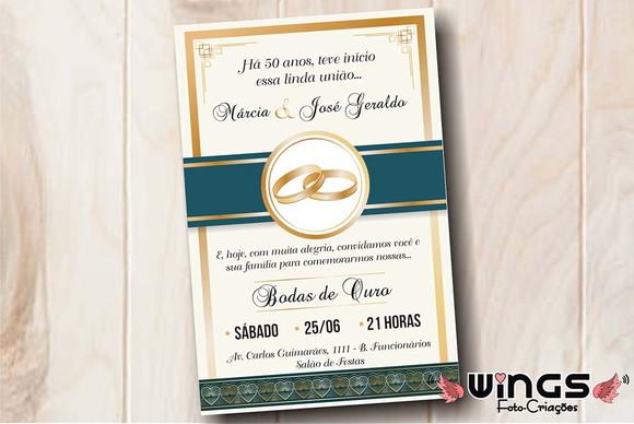 Convite Digital - Bodas de Ouro 1