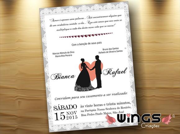 Convite Digital - Casamento Elegance I