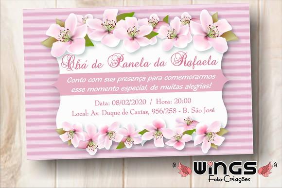 Convite Digital - Chá de Panela Flores II