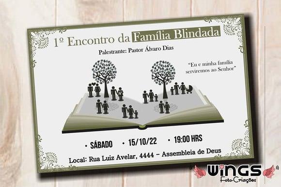 Convite Digital - Encontro/culto Da Família
