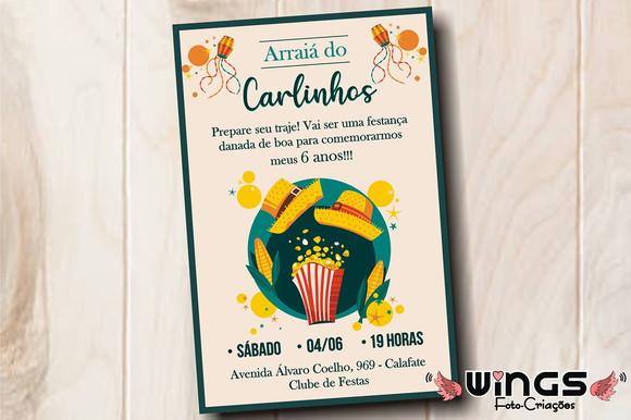 Convite Digital - Festa Junina/arraiá