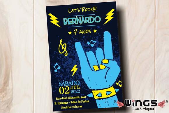 Convite Digital - Festa Rock N' Roll - Boy!