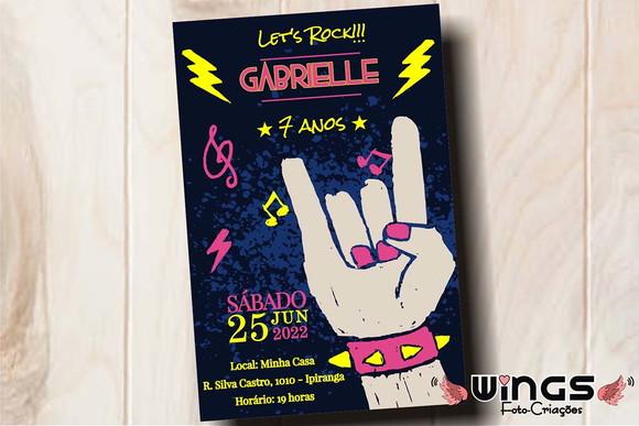 Convite Digital - Festa Rock N' Roll - Girl!