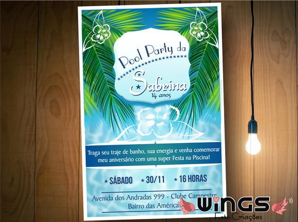 Convite Digital - Pool Party I
