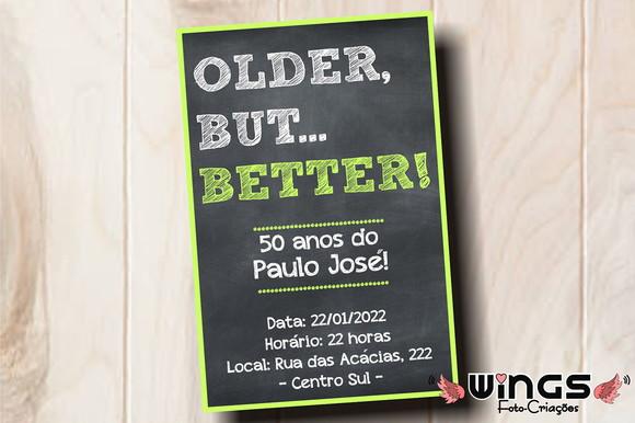 Convite Digital Aniversário Masculino - Humor 1