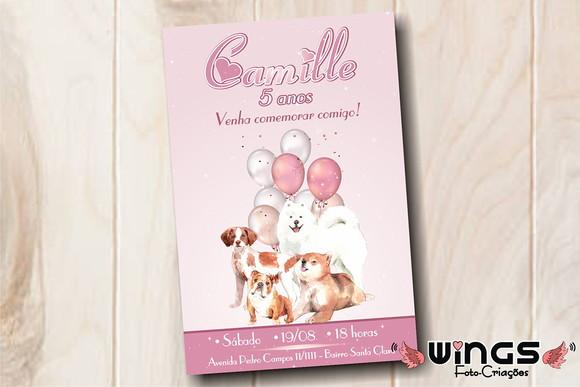 Convite Digital Cachorrinhos 3
