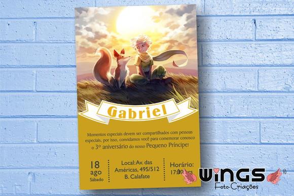 Convite Digital Infantil Pequeno Príncipe