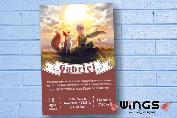 Convite Digital Infantil Pequeno Príncipe
