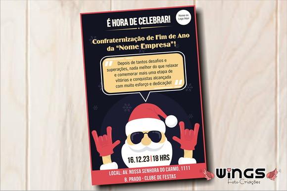 Convite Digital para Confraternização de Fim de Ano - Fun