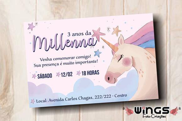 Convite Digital Unicórnio 1