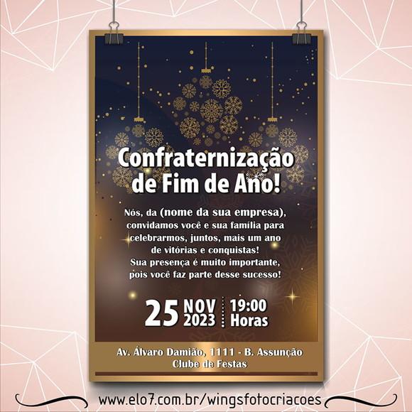 Convite Digital para Confraternização de Fim de Ano 9