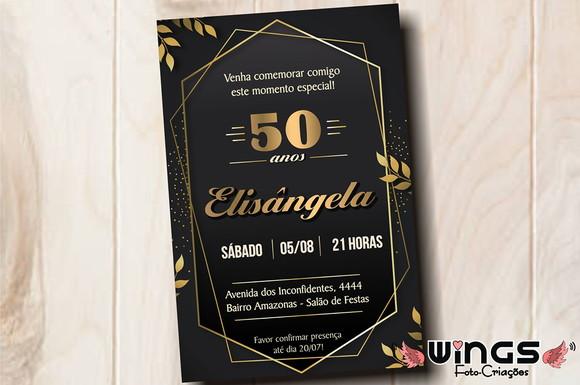 Convite Digital: 30 / 40 / 50 / 60 / 70 / 80 / 90 Anos