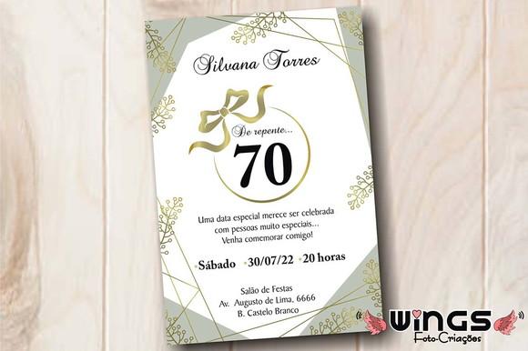 Convite Digital: 30 / 40 / 50 / 60 / 70 / 80 / 90 Anos
