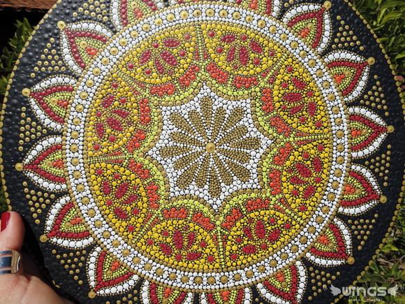 Mandala em pontilhismo - Abundância!