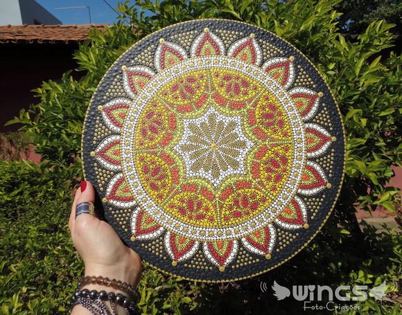 Mandala em pontilhismo - Abundância!