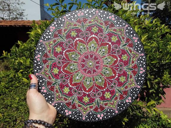 Mandala em pontilhismo - Amor!