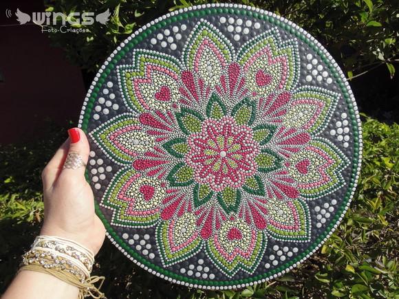 Mandala em pontilhismo - Equilíbrio!