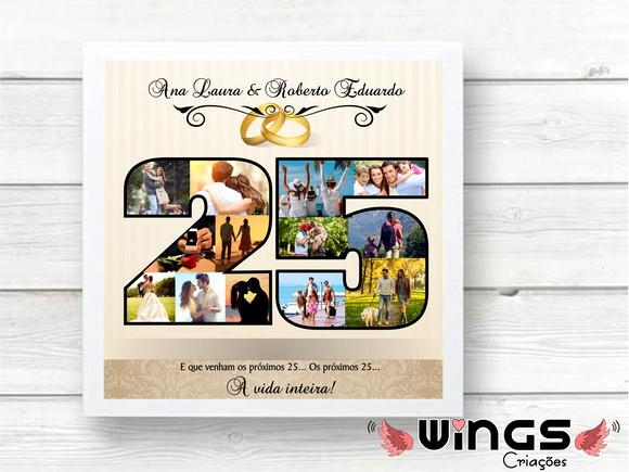 Quadro Digital - Bodas de Prata!
