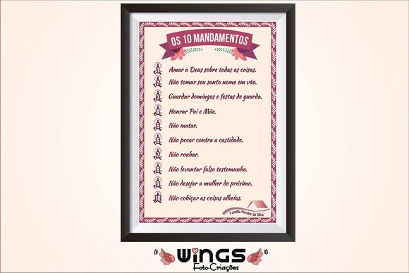 Quadro Digital - Os 10 Mandamentos I