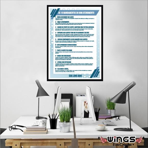 Quadro Digital - Os 10 Mandamentos do Bom Atendimento