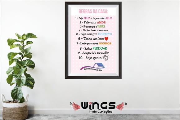Quadro Digital - Regras da Casa