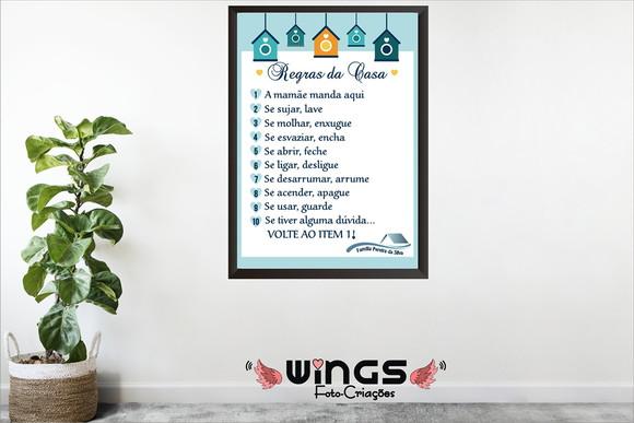 Quadro Digital - Regras da Casa II