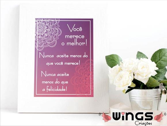 Quadro Digital - Você merece!