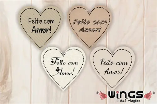 Arte Digital Unitária para Tag - Feito com Amor!