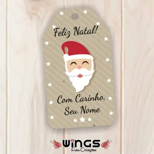 Arte para Tag de Feliz Natal para Imprimir
