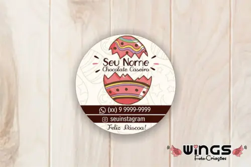 Arte Personalizada para Tag de Páscoa para Imprimir