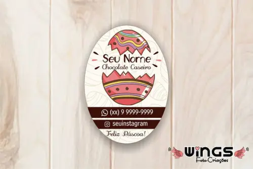 Arte Personalizada para Tag de Páscoa para Imprimir