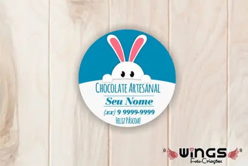 Arte Personalizada para Tag de Páscoa para Imprimir