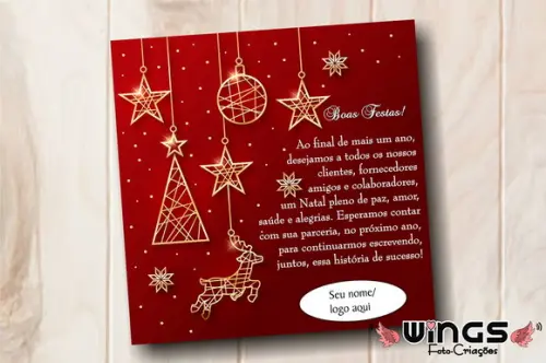 Cartão Corporativo Digital de Natal Exclusivo Instagram