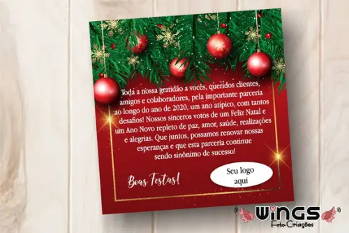 Cartão Digital Corporativo de Boas Festas para Instagram