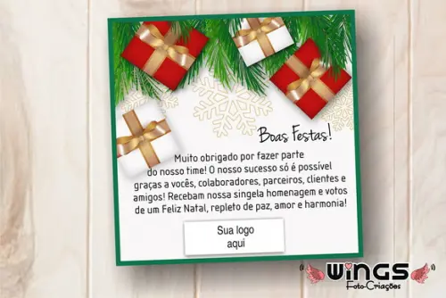 Cartão Digital Corporativo de Natal exclusivo para Instagram
