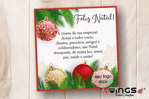 Cartão Digital Corporativo de Natal exclusivo para Instagram