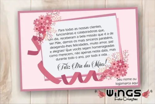 Cartão Digital Corporativo para Dia das Mães I