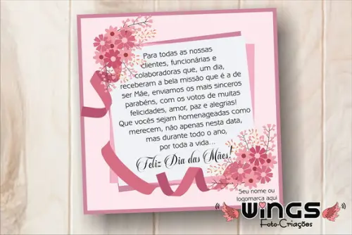 Cartão Digital Corporativo para Dia das Mães I (Instagram)