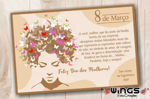 Cartão Digital Corporativo para Dia das Mulheres 6