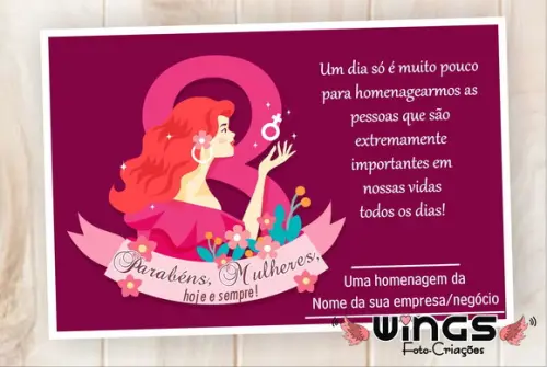 Cartão Digital Corporativo para Dia das Mulheres III