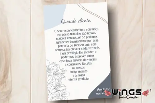Cartão Digital de Agradecimento para Clientes II