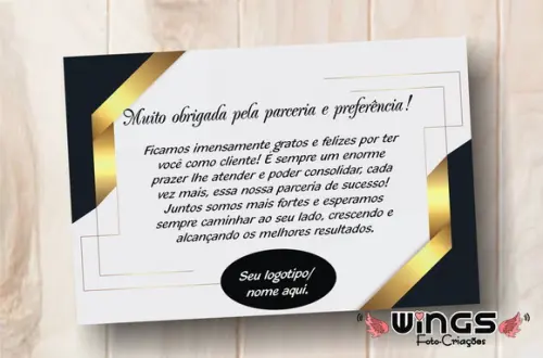 Cartão Digital de Agradecimento para Clientes I