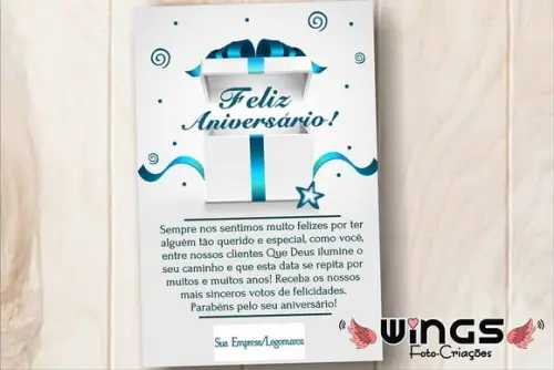 Cartão Digital de Aniversário para Clientes II