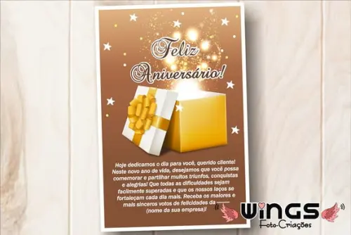 Cartão Digital de Aniversário para Clientes III